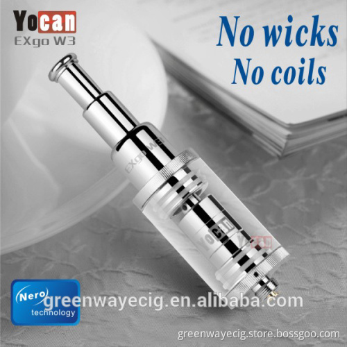 Nero technology rotatable telescopic yocan exgo w3 kit wax vaporizer No wick no alloy yocan w3 kit / Yocan W4